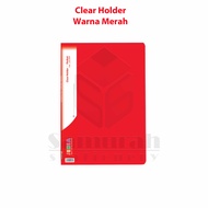 Map Clear Holder 40 Pocket Polos Folio Jenia / Album Plastik isi 40 lembar Kantong Bening / Map Kata