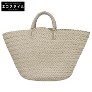 Aeta BASKET: M Leather Woven Basket Bag Handbag Women's Ivory KG02 [Used]