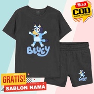 Bluey Character Children's T-Shirt Set Bluey Character Boys & Girls Clothes Set/