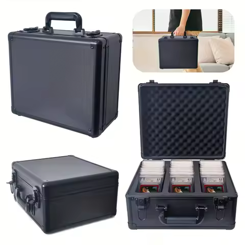 Graded Sports Card Storage Box, Trading Card Collector Holder, Graded Card Slab Case for PSA/BGS/FGS