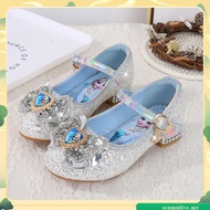 Kids Girl Shoes Frozen Elsa Shoes Crystal  Princess Sandals High Heels Soft Bottom Children Party Sh