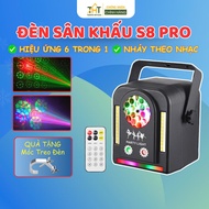 New generation S8 Pro 6 In1 Patterned Led Stage Light flashes with music for disco stages, karaoke r
