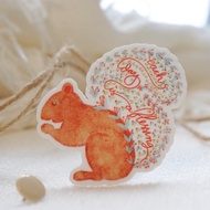 Cute Squirrel Die-Cut Sticker | Squirrel Die-Cut Sticker