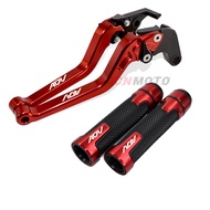 For HONDA ADV150 ADV160 2019-2023 Modified Long Brake Clutch Lever Handlebar Grips Set CNC Aluminum Alloy 6-stage Adjustable Accessories ADV 150 160