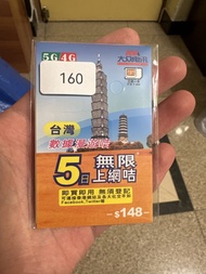 台灣5日無限上網SIM卡