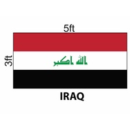 Iraq Flag 3x5ft, Bendera Iraq 3x5ft, Polyester
