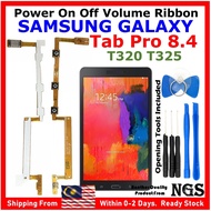 ORl NGS Brand Power On Off Volume Flex Cable Ribbon Compatible For SAMSUNG Galaxy Tab Pro 8.4 T320 T325 with Tools
