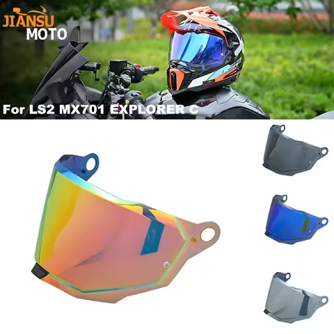 MX701 For LS2 EXPLORER C Motocross Detachable Rally Off-road capacetes de moto casco Replacement Vis