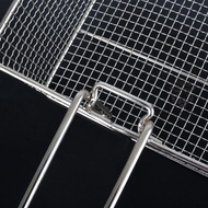 可 ️ 81 Frying Net Basket Commercial Square Chicken Thigh French Fries Frame Fryer Oil Filter Sieve C
