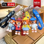 【Mr.Key】Cute BMW Bear Doll Keychain for BMW M Power325 530 M3 M5 X1 X3 X5 Key Accessories