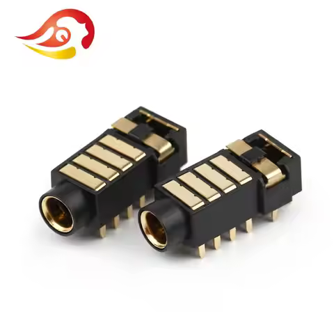 QYFANG 12 Pins 4.4mm 5 Pole Stereo Earphone Balanced Female Plug Audio Jack Metal Adapter Wire Conne