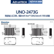 原廠研華UNO-2473G工業電腦嵌入式無風扇工控機自動化應用控製器~議價