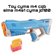 Toy cyma m4 cqb sima m4a1 cyma jd100 gel blast soft ball ready stock