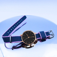 Jam Tangan Wanita Analoq Tali kanvas Stylish Fashion Korea Terbaru