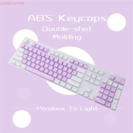 LUXELIVING Mechanical Keycaps 104Pcs Mechanical Keyboard Colorful ABS 104/108 980k Blank Keycaps