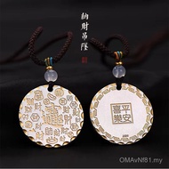 Hanging Licai Auspicious Words Yuan Lucky Fortune Peace Brand Thai Men Women Necklaces Multiple Gift