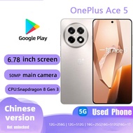 Second-Hand Oneplus Ace 5 Third Generation Snapdragon 8 Gaming 120Hz Eye Protection Straight Screen 