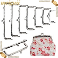 MEIGUII Purse Clasp Frame, Metal Bag Hardware Purse Frame Kiss Clasp, Mini Vintage Purse Frame DIY C