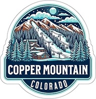 Copper Mountain Sticker Colorado Nature Souvenir Decal Vinyl Small Waterproof for Water Bottle Mug Passport Book Scrapbook Notebook Laptop Tumbler Skateboard Computer Phone Size 4" Funny Gift