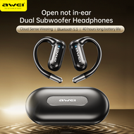 AWEI - OWS T93 開放式運動藍芽耳機 無線音樂通話耳機 2024最新款 藍牙耳機 運動耳機 超長待機 真無線音樂通話耳機 音質靚