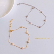 Titanium Anklet with 5 Beautiful Stones