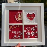 Stick Gift Give Four Square Grid Newcomer Painting Gift Oil Pastel Handmade Finished Product Wedding