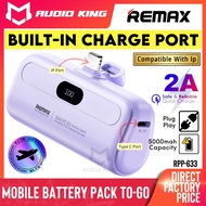 REMAX Original Powerbank  Mini Portable Capsule 2A Quick Charge PD 5000mAh Portable Flight Safe AKRP
