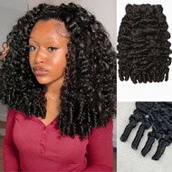 Burmese Curly Bundles Human Hair 10 10 10 Inch 3 Bundles 3C4A Deep Weave with Spiral Curly End Raw H