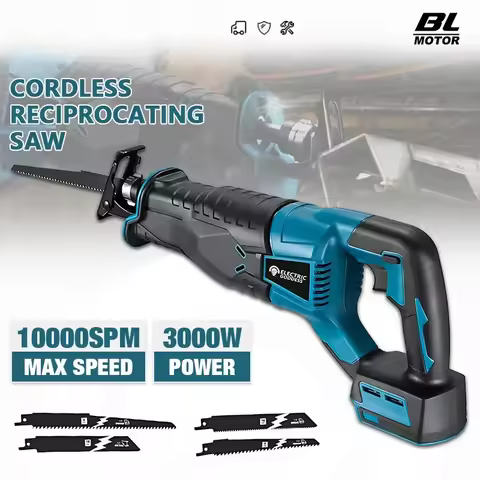 Goddess 10000SPM Electric Reciprocating Electric Chainsaw Saber Saw Cordless Cutter Tool For Makita 