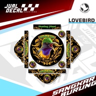 Stiker Sangkar Motif KONIN MANIA 02 Decal Tebok Lovebird Batman Pleci Variasi