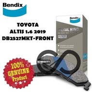 Bendix DB2527MKT Front Brake Pad - Toyota Altis 1.6 2019