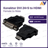 DVI 24+5 (DVI-I) Female to HDMI Male Adapter Converter Connector