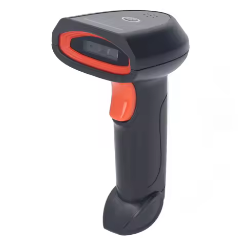 U5-WC 1D Barcode Scanner 2.4G Wireless Red Light Barcode Reader Red Light Handheld CCD Scanning Gun 