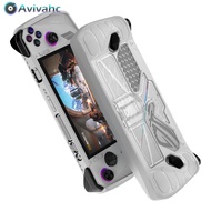 Protective Case Cover TPU PC Game Console Cover with Bracket Shockproof Replacement Accessories for Asus Rog Ally