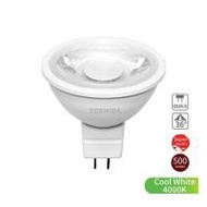 หลอด LED TOSHIBA MR16 4000K 12V 36D 7 วัตต์ COOL WHITE GU5.3 (1292010)