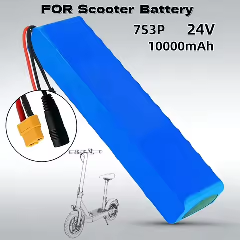 High Performance 24V 25.2V 10Ah Lithium Battery Pack and Charger Durable Stable Energy Accessory for