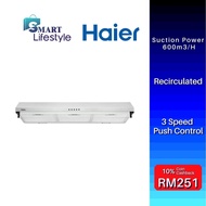 Haier 600m3/H Slim Cooker Hood HH-65B60 (60Cm) / MILUX 780 m³/H MHE-72MC (72cm)