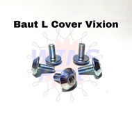 10 PCS Baut L Cover Body Yamaha Vixion X Ride 6x14 baut L 5 Payung Putih