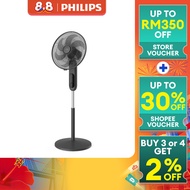 Philips CX1520 | Pedestal Fan | 6 Blades | Powerful & Quiet Cooling | Ample Airflow | 3 Speeds w Rem