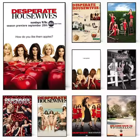 D-Desperate Housewives TV movie Poster painting poster with prints Home bedroom living room decorati