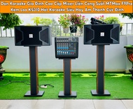 Dàn Karaoke Tại Gia Sang Trọng Màu Đen Mixer Liền Công Suất Lớn MTMax F9Pro - F10Pro - Đẩy M479Pro K