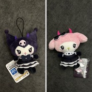 ‼️全新‼️日版 Sanrio Kuromi Melody 地雷系 女僕 蝴蝶結 天使魔鬼惡魔 紫色角 飛翼翅膀 服裝衣著造型 公仔 毛公仔 吊飾 掛飾 掛件 鎖匙扣 電話繩 掛繩 玩偶 人偶 盲盒 