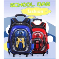 6-Wheel Kid Children Trolley School Bag Backpack High Quality Trolley Bag