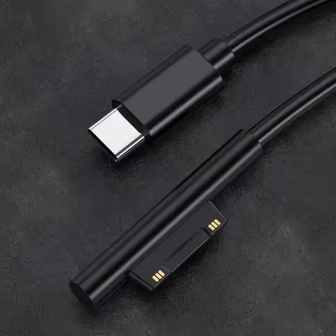 15V 3A USB C Power Supply Fast Charger Cable Fast Charging USB Type-C Power Supply for Microsoft Sur