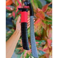 GOLOK SEMBELIH FULL TANDUK BAJA DAMASKUS 30cm