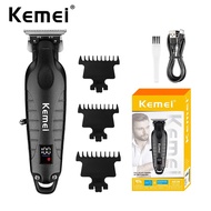 Kemei 2293 Professional Barber Hair Trimmer Zero Gapped Cordless Rechargeable Men Clippers Detailer 