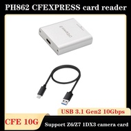 -USB3.1 GEN 2 10Gbps Card Reader High-Speed Laptop Card Reader for Z6/Z7 1DX3 Cameras Card