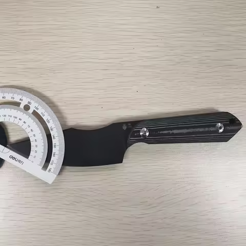 Kizer Fixed Blade Knife 1040A1 Harpoon D2 Steel with Silver Micarta Handle Outdoor Survival EDC Kniv