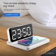 Two-in-one Wireless Clock Multi-function Mobile one Fast Charging Simple Led Large Screen Electronic Clock Wireless Char