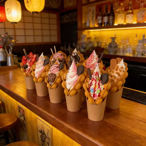 21CM Simulation Egg Waffle Model Display Prop Fake Food Ice Cream Eggettes Puff Egg Bubble Waffle Mo